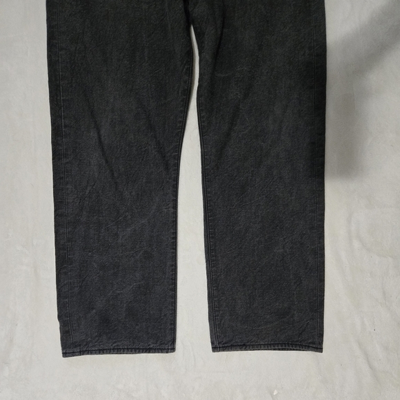 Levi's 501 Men's Jeans Dark Gray Size 40/30 Straight Leg Stylish Distressed - Picture 6 of 11